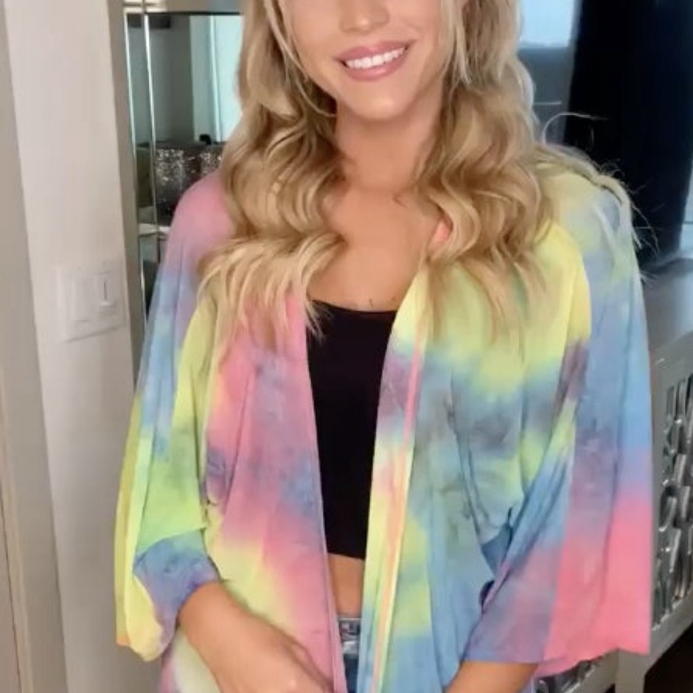 HEIMISH USA Multicolor Kimono/Swimsuit Cover Up , XL